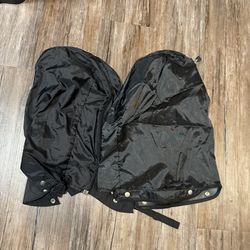 Golf bag rain wind cover weather cover snap and zipper black