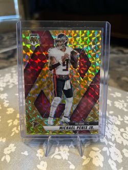 2025 Michael Penix Jr. Yellow Mosaic Football Card🔥