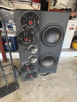 2 12inch audio Pipe In a ported Box