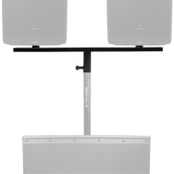 Rockville DP Mount Dual 8/10/12" PA Speaker Cabinet Adapter, Sturdy Steel, 80 lbs Capacity, Space-Saving, for DJs and Live Sound Professionals