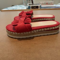 Sandals - Red Women’s Slip Ons