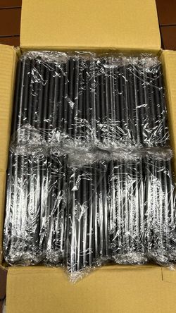 Bulk Black Plastic BoBa Drinking Straws