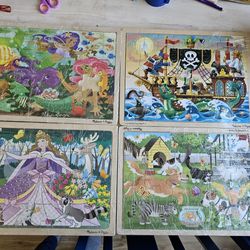 4 Mellissa And Doug Puzzles For Kids