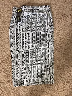 Tribal print pencil skirt xs