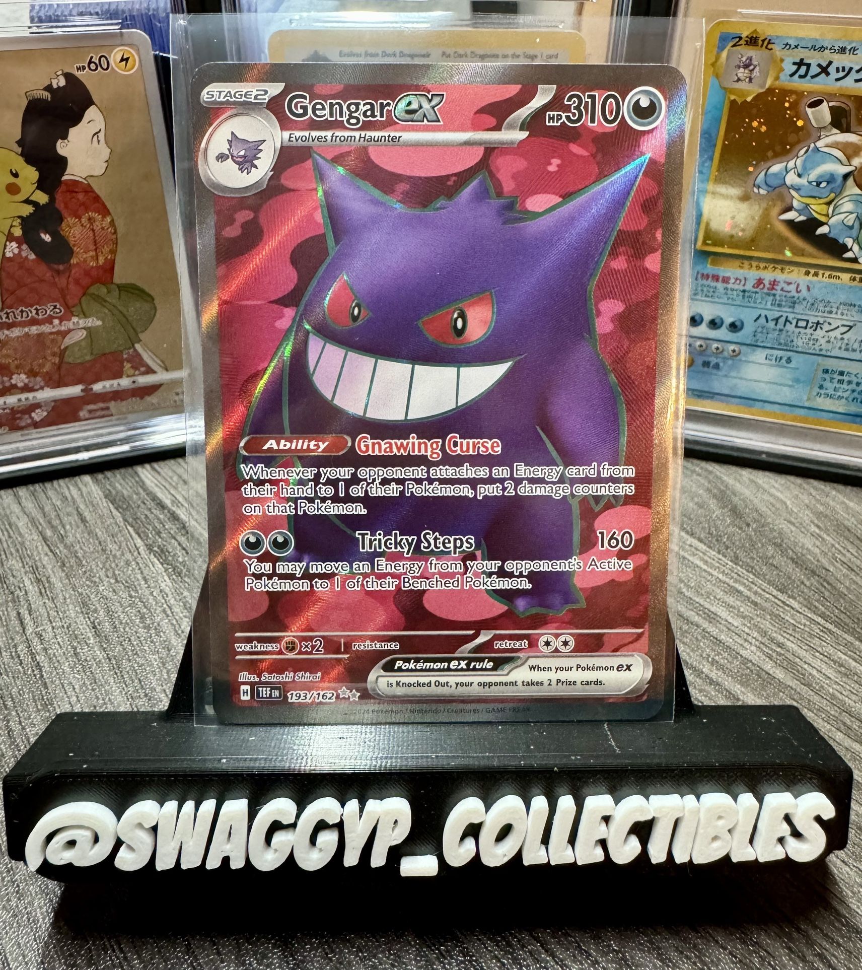 ◓Gengar ex 193/162 Temporal Forces - Pokémon TCG Full Art Holo Ultra Rare*NM◓