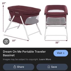 Dream on bassinet burgundy