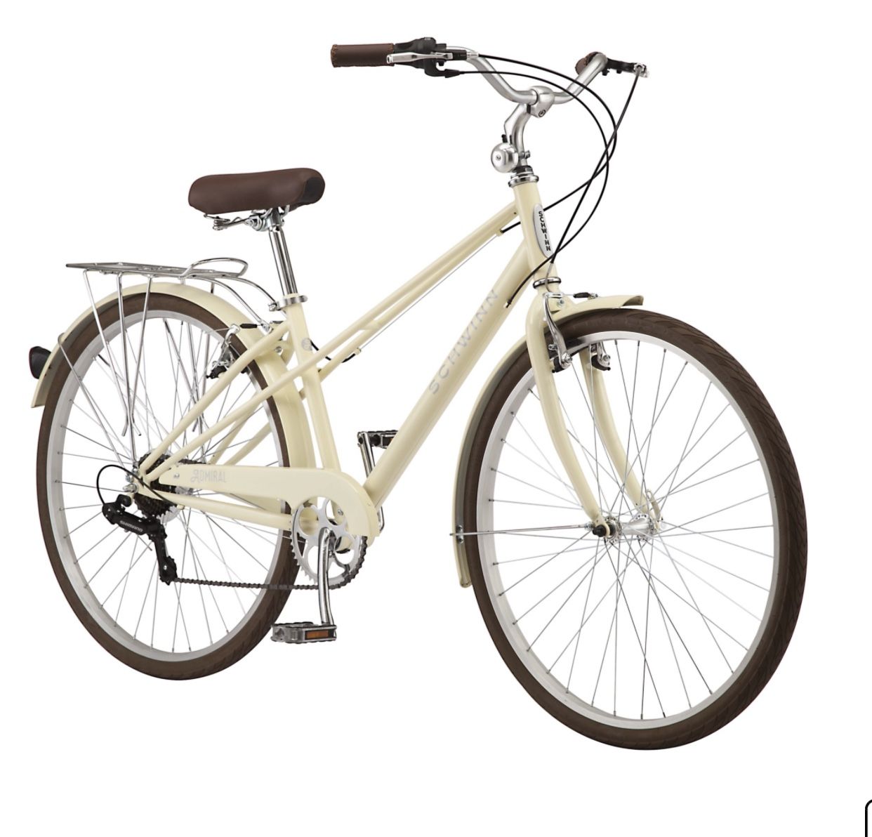 NEW Schwinn Admiral hybrid cruiser bike, 7-speeds, 700c wheels , cream Schwinn $499 retail