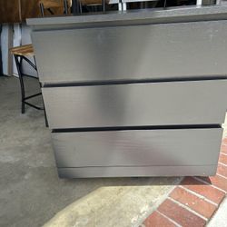 Ikea Espresso 3 Drawer Malm Dresser