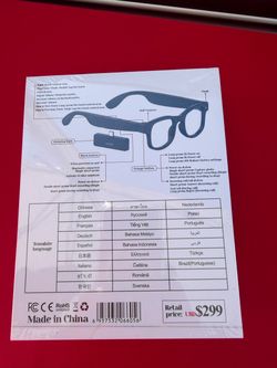 Smart Glasses with 8MP Camera and Bluetooth