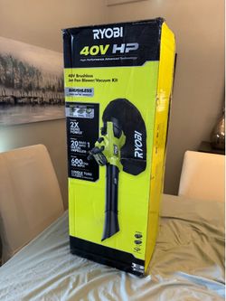 Ryobi 40V Vacuum Kit New in Box!