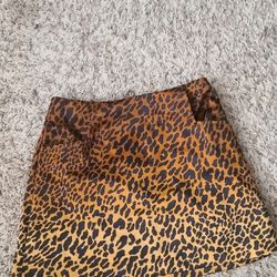 Leopard Print Skirt Size 4