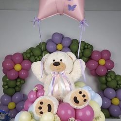 Balloons Decor - Bear Balloons - Baby Shower - Decorations 