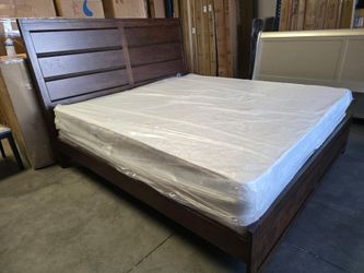 California King bed frame with mattress  $599