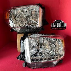 Toyota Tundra 2014. 2021 headlights.