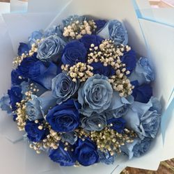 Blue Roses Bouquet/Ramo Buchon