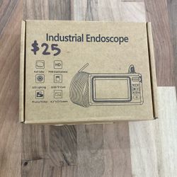 Dual Lens Endoscope Camera with Light, 1920P HD Borescope Camera with 4.3" LCD, 8 Adjustable LEDs, 16.4FT Semi-Rigid Cable & 32GB Card-IP67 Waterproof