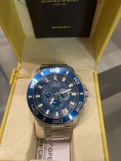 Invitica Pro Diver Multi-Function Quartz Blue Dial Men's Watch 27981