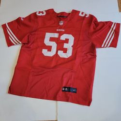 Navorro Bowman #53 SF 49ers NFL On field Jersey Size 56 Embroidered 
Stitched. Like new, never been worn. Arm pit to Arm pit 27.5", lenght 
33". Weigh