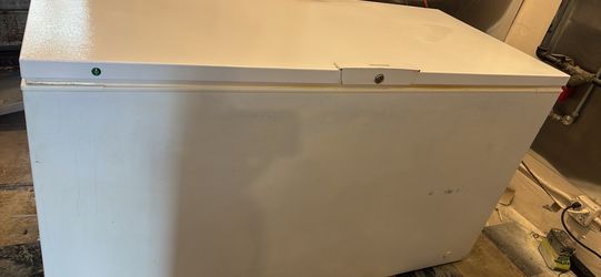 White chest freezer