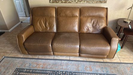 Living Spaces Reclining Couch – $700
