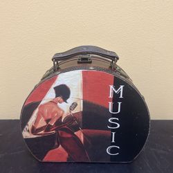 Hat Box With Painting Of Woman