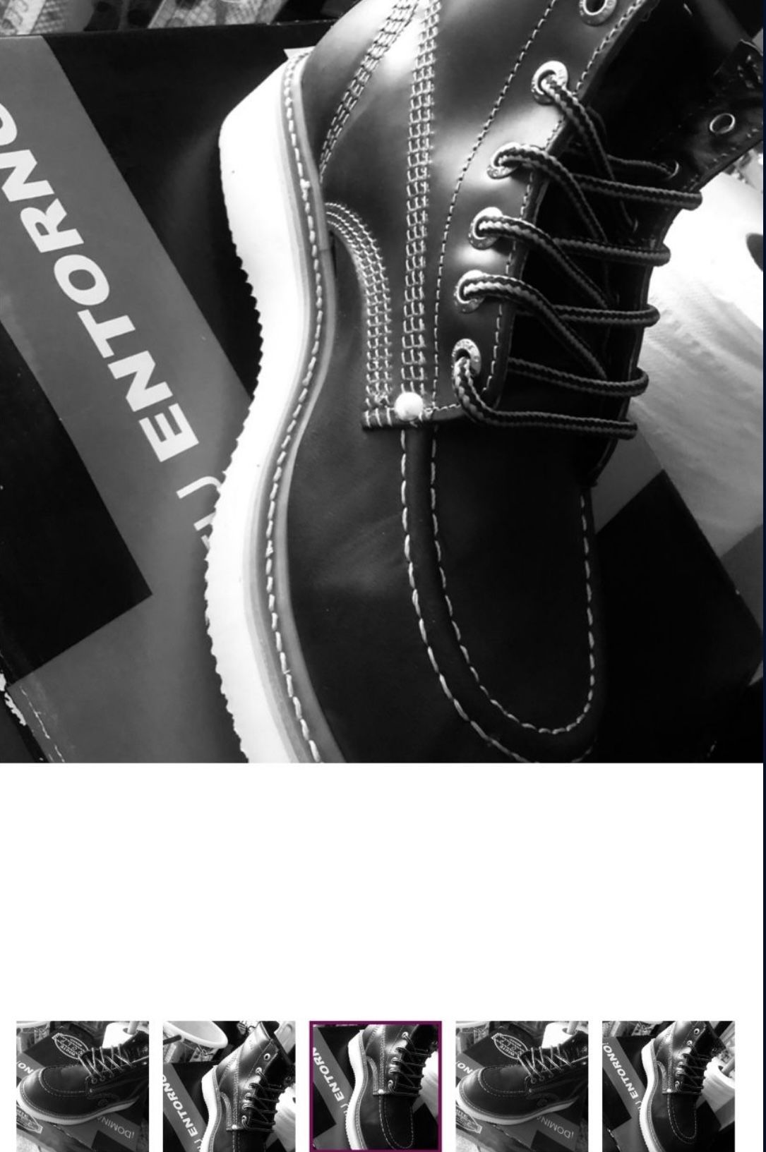 Work Leather High Quality Leather Boots 