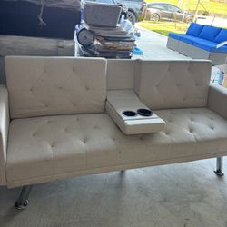 Cream futon