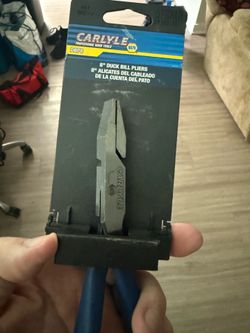 Carlyle 8” duck bill pliers