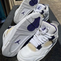 Jordan 4 Retro Metallic Purple Shoe Bundle