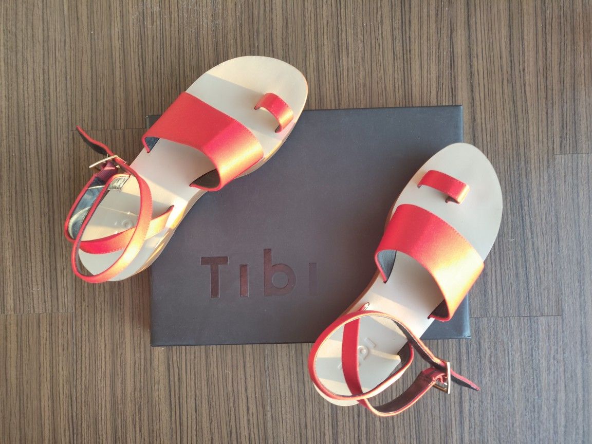 Tibi Red Sandals