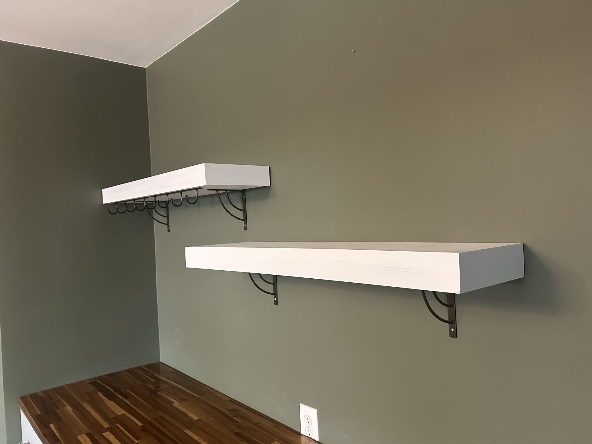 Kitchen Or Coffee bar Shelves (two)