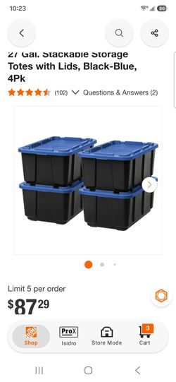 Iris 27gal heavy Duty Plastic boxes new