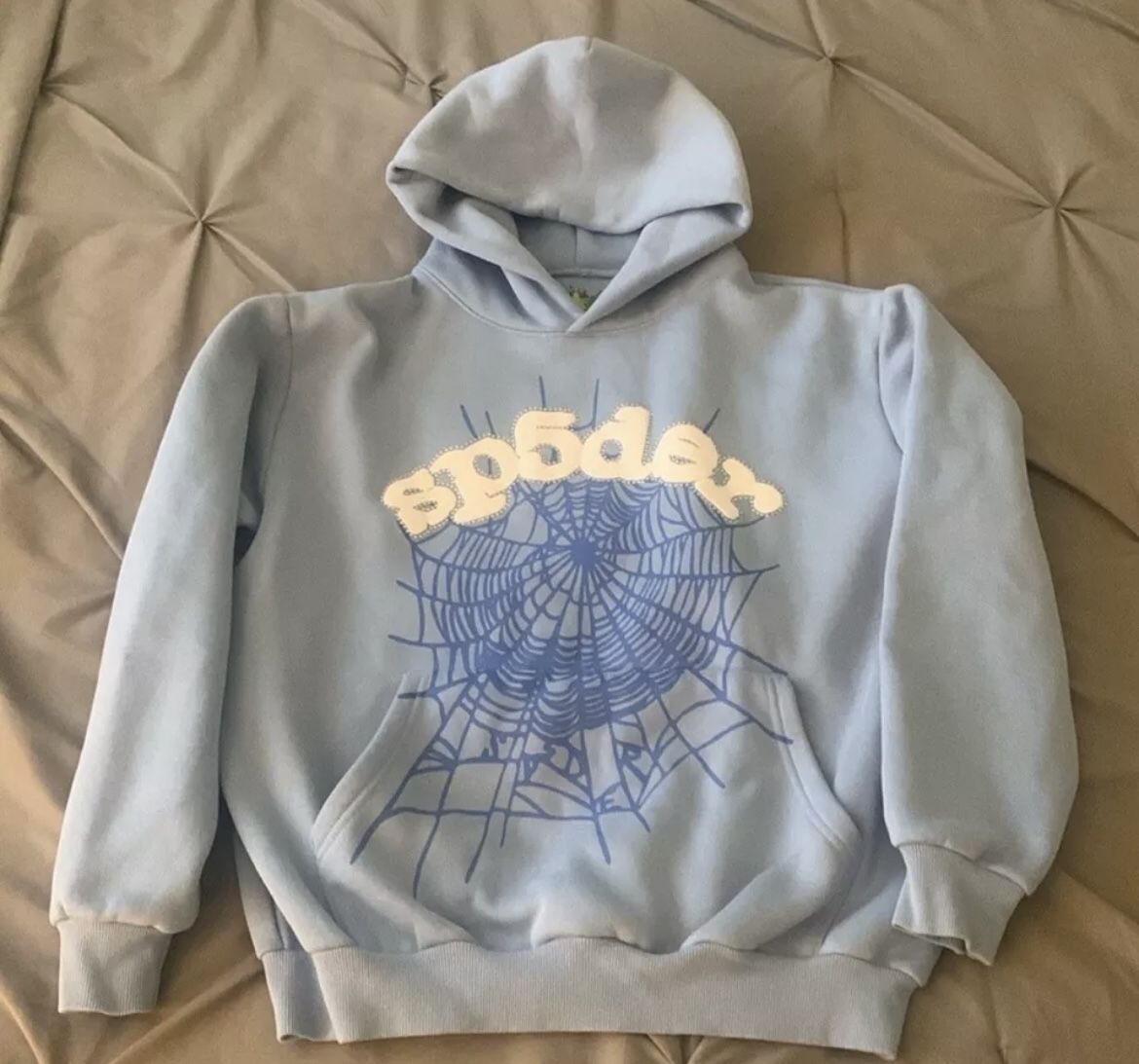 Sp5der hoodie Size M Sky Blue SEND OFFERS 