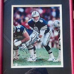 Dallas Cowboys Troy Aikman Autograph Photo