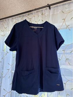 L Navy Scrub Set