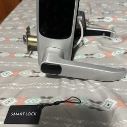 Smart Lock with Fingerprint, 2 Keys, 2 Key Card, Pin or App Remote Unlock