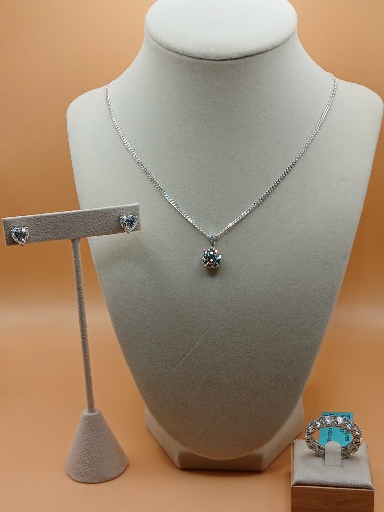 Moissanite - 925 Jewelry Set