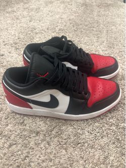 Air Jordan 1 Low “Bred Toe” – Men’s Size 8