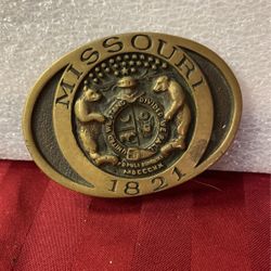 Vintage Missouri 1821 belt buckle