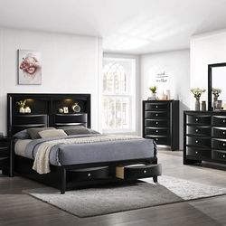 40% SALE Queen Size Platform Bedroom Set With Storage