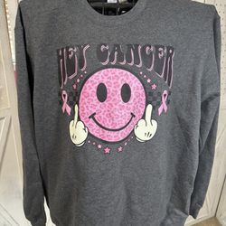 New Size XL Funk Cancer Breast Cancer for Women Cancer Sweatshirt
