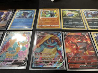 Set of Pokémon cards halo foil and foil