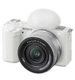 Sony - Alpha ZVE10: APS-C Content Creators’ Camera - White