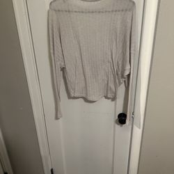 Backless sheer sweater small