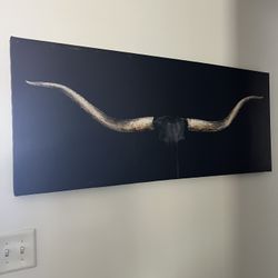 Longhorn Canvas Art Wayfair