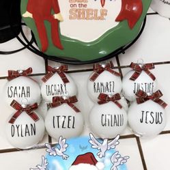 Rae Dunn Inspired Ornaments 
