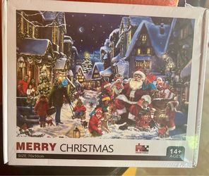 New Merry Christmas Santa Village Puzzle