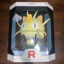 SDCC 2026 Jazwares Pokemon Blasting Of Again 16" Meowth Balloon Plush In Hand