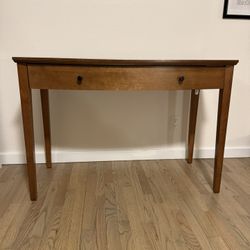 Wood desk with drawer