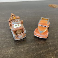 Disney Pixar diecast mater tow truck and smokey